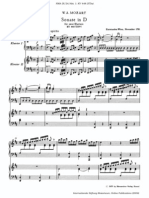Mozart's Sonata in D Major For 2 Pianos K.488 Sheet Music (Tamaki's Song From OHSHC)