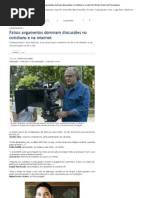 Falsos argumentos dominam discussões no cotidiano e na internet _ Brasil_ Diario de Pernambuco