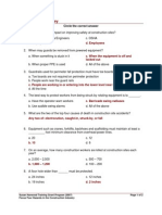 Post Test Answer Key