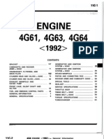 Manual Mitsubishi MF 92 motor 4g63