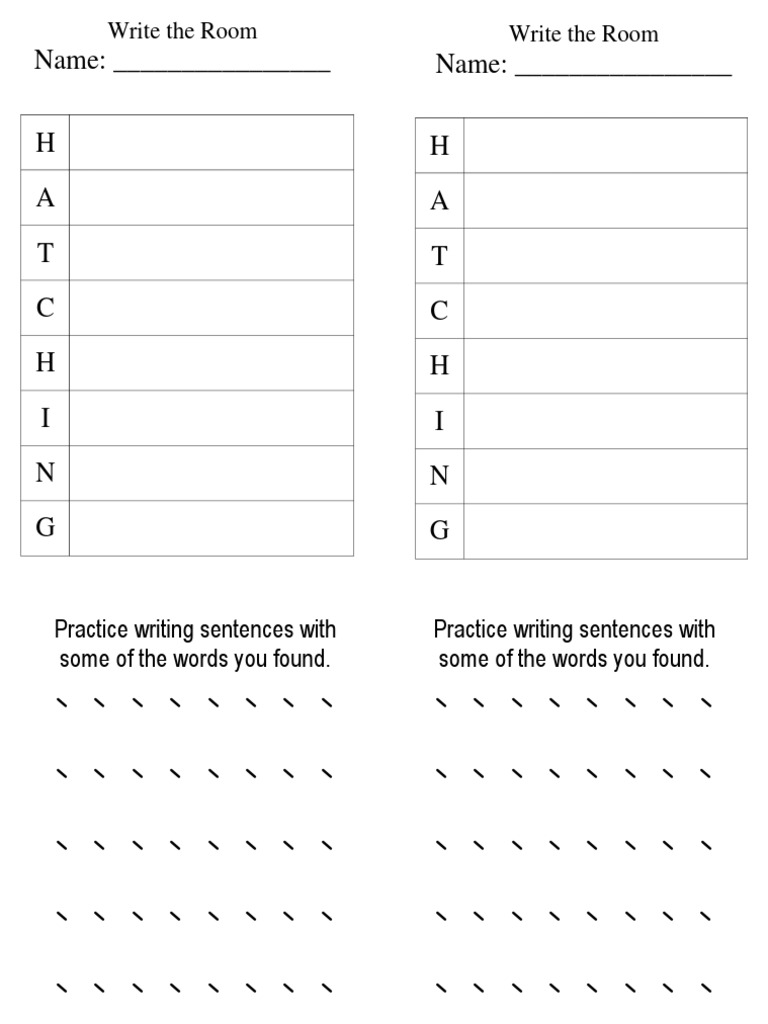 Early Writing Practice Activity | PDF