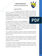 Feria Empresarial WRS - Información para Padres Grado 3°