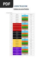 Codigo de cores e Amarração Primária