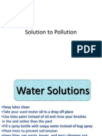 Solution To Pollution