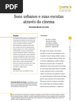 Sons Urbanos e Suas Escutas No Cinema