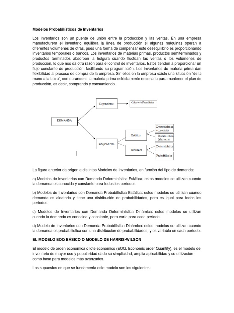 Modelos Probabilísticos de Inventarios | Descargar gratis PDF ...
