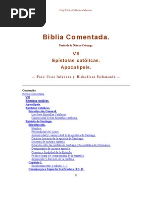 Bibliacomentada Epístola De Santiago Pablo El Apóstol