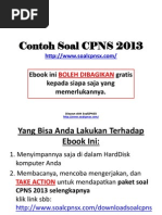 Contoh Soal CPNS 2013 v1 by Randi Hartono SN:161305307