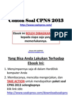 Contoh Soal CPNS 2013 v1