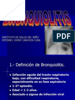 Diagnostico, Fisiopatologia y Tratamiento de Bronquiolitis
