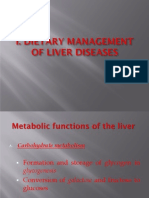 Dietary Mgt for Liver, Gallbladder, And Pancreas Disease