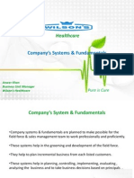 Healthcare: Company's Systems & Fundamentals