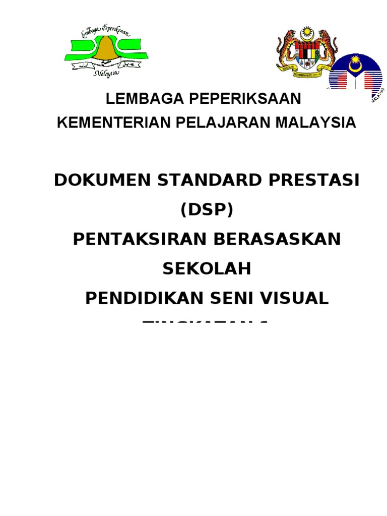 Soalan PSP Pendidikan Seni Visual Tahun 1 | PDF