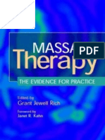 Grant Jewell Rich Massage Therapy the Evidence for Practice