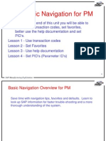 SAP Basic Navigation in The PM Module