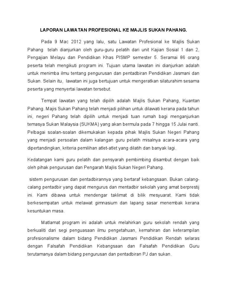 Retret Kakitangan Dan Jurulatih Majlis Sukan Pahang Youtube