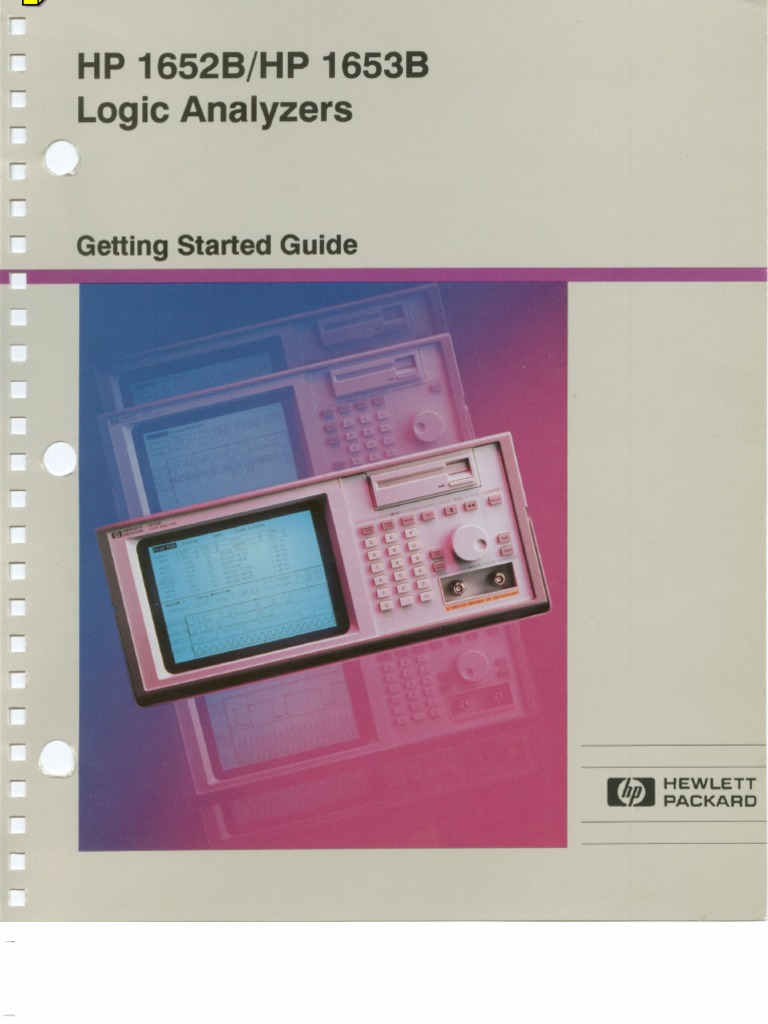 Getting Started HP 1652b Logic Analyzer PDF Central Processing Unit Menu