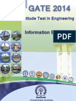 Ate Aptitude Test in Engineering GATE 2014 Brochure