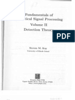 Fundamentals of Statistical Signal Processing Volume 2 Detection Theory