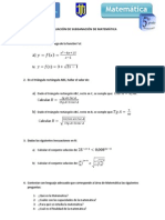 Evaluación de Subsanación de Matemática