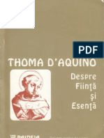 Toma de Aquino-Despre Fiinta Si Esenta-Paideia (1995)