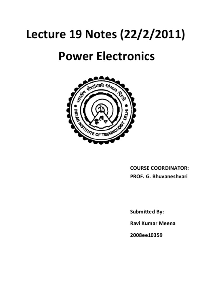 Power Electronics Commutation Effects | PDF | Science & Mathematics