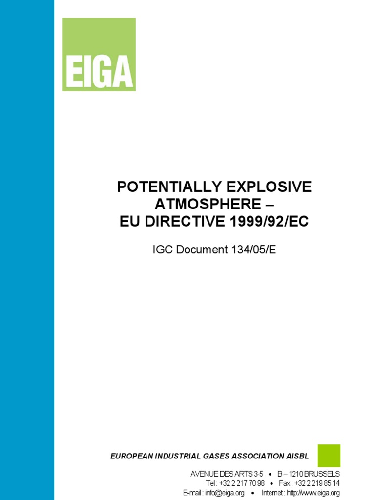 Directiva - ATEX - 1999-92-EC - Doc 134 05 E | PDF | Electromagnetic ...