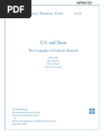 U. S. and Them - The Geography of Academic Research