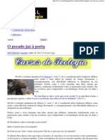 O Pecado Jaz À Porta - Portal Da Teologia PDF