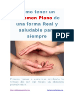 Como Tener Un Abdomen Plano de Una Forma Real y Saludable