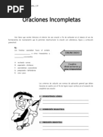 IV Bim - R.V. - 5to. año - Guía 3 - Oraciones incompletas