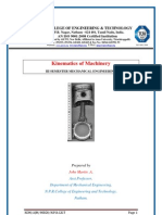 Kinematics of Machinery