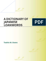 A Dictionary of Japanese Loanwords