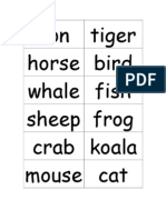 Animal Word Cards(1)