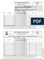 Formato Planilla de actividades de socialización