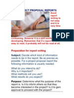 Project Proposal Reports