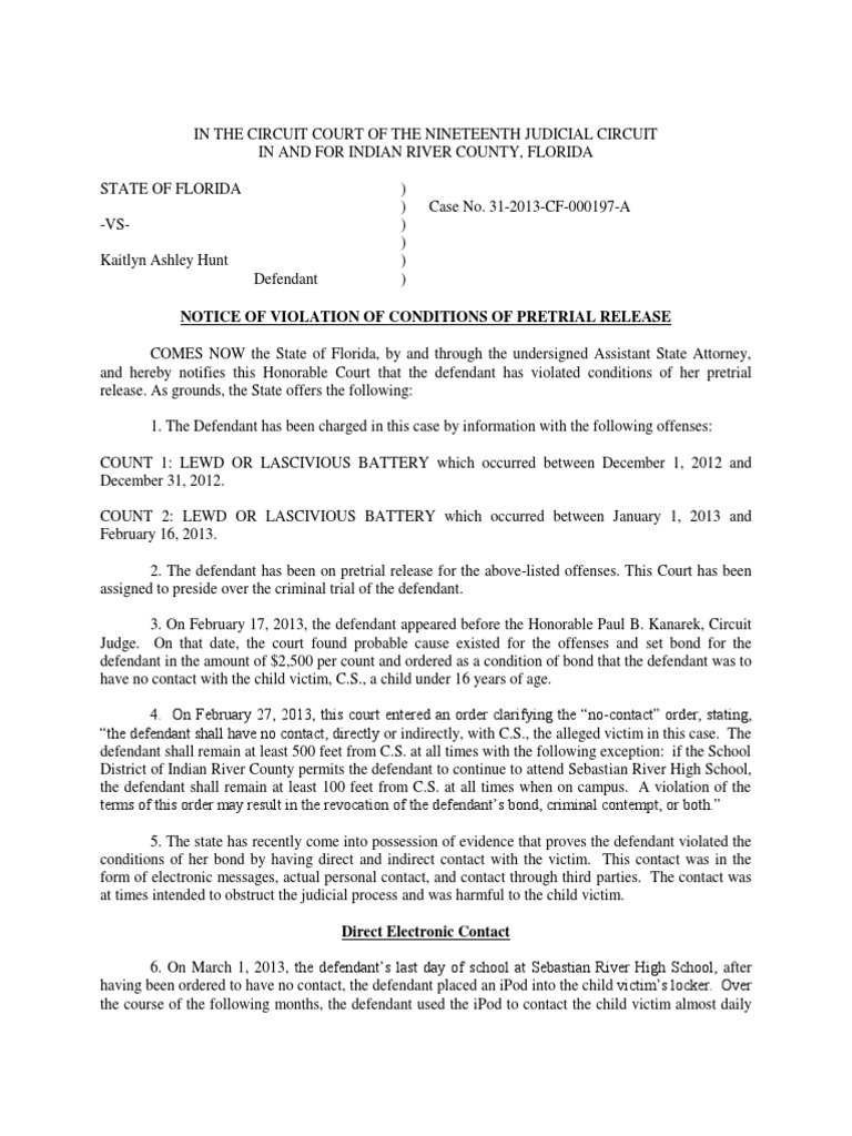 Ncgs Violation Of Condition Of Release