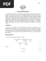 Che 456 Spring 2003 Major 2 Drying Oil Production: Constraints