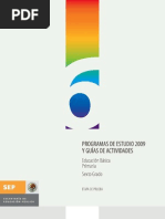 PROGRAMA  SEXTO PRIMARIA