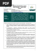 Sistema Construtivo A Seco Saint-Gobain - Light Steel: Datec #014