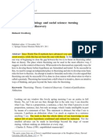 Swedberg, Richard 2012, Theorizing in Sociology and Social Science. Turning To The Context of Discovery