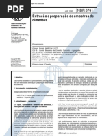 NBR 5741 - Extração e Preparação de Amostras de Cimentos