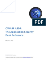 Owasp Asdr Application Security Desk Reference Soc2008 Alpha