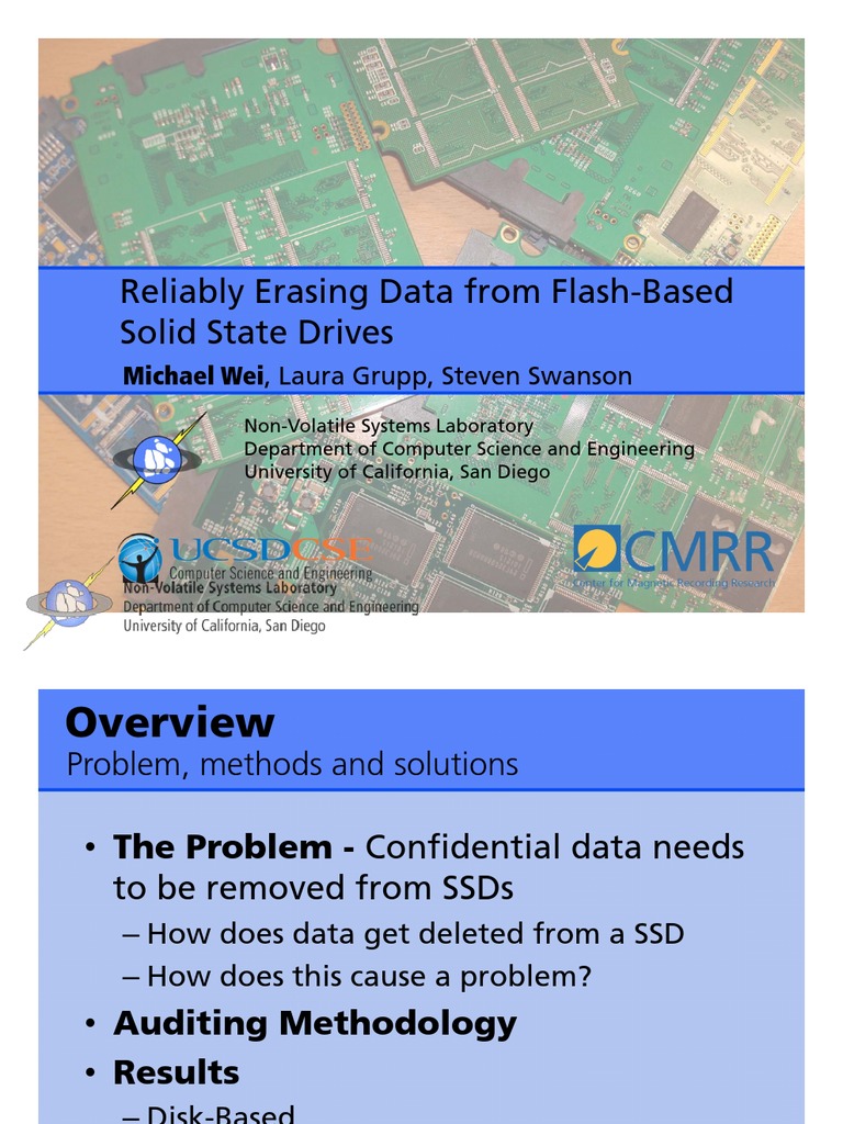 FMS 2010 Secure Erase | PDF | Solid State Drive | Flash Memory