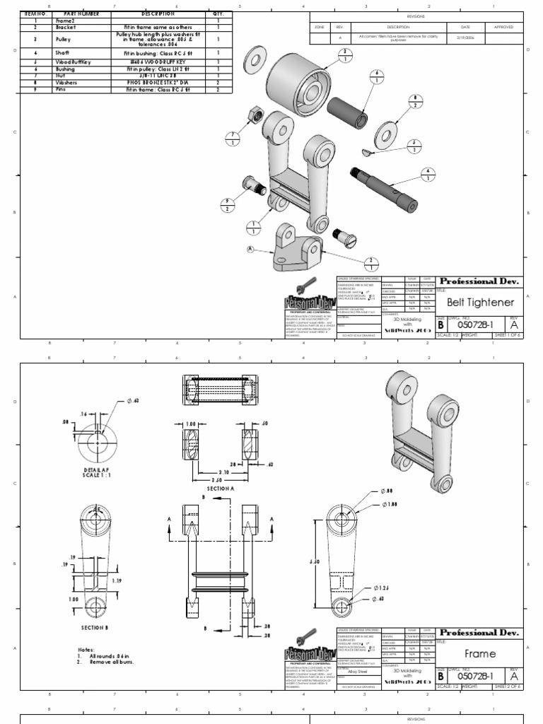 Belt Tightener Professional Dev PDF Home Garden Technology Engineering