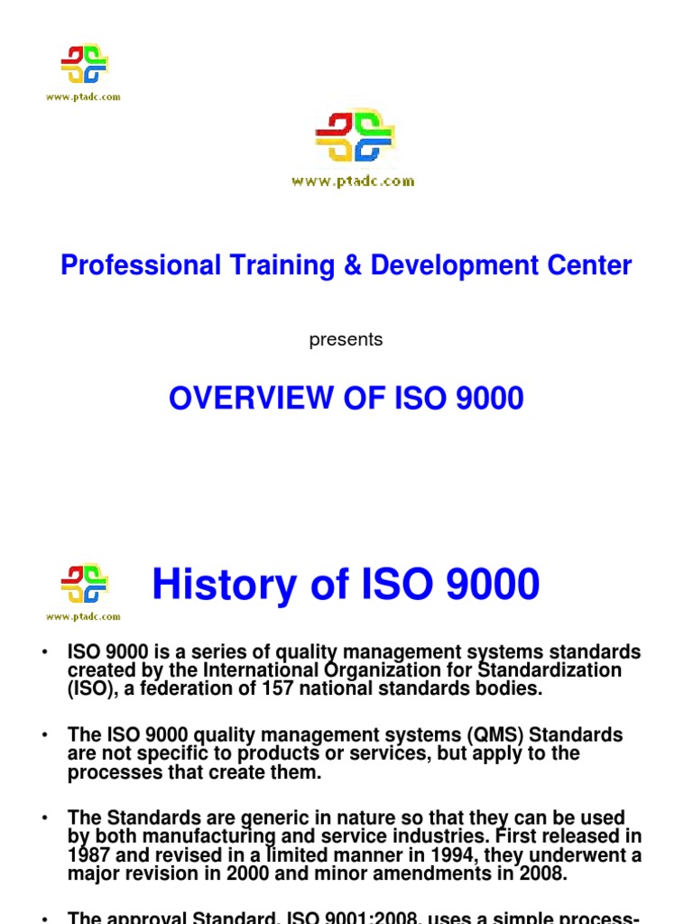 Overview of ISO 9000 series | Iso 9000 | Quality Management