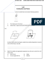 Class 8 Science Worksheet - Combustion and Flame Part B