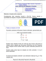 Algebra - Exercicio de Relacoes e Funçoes