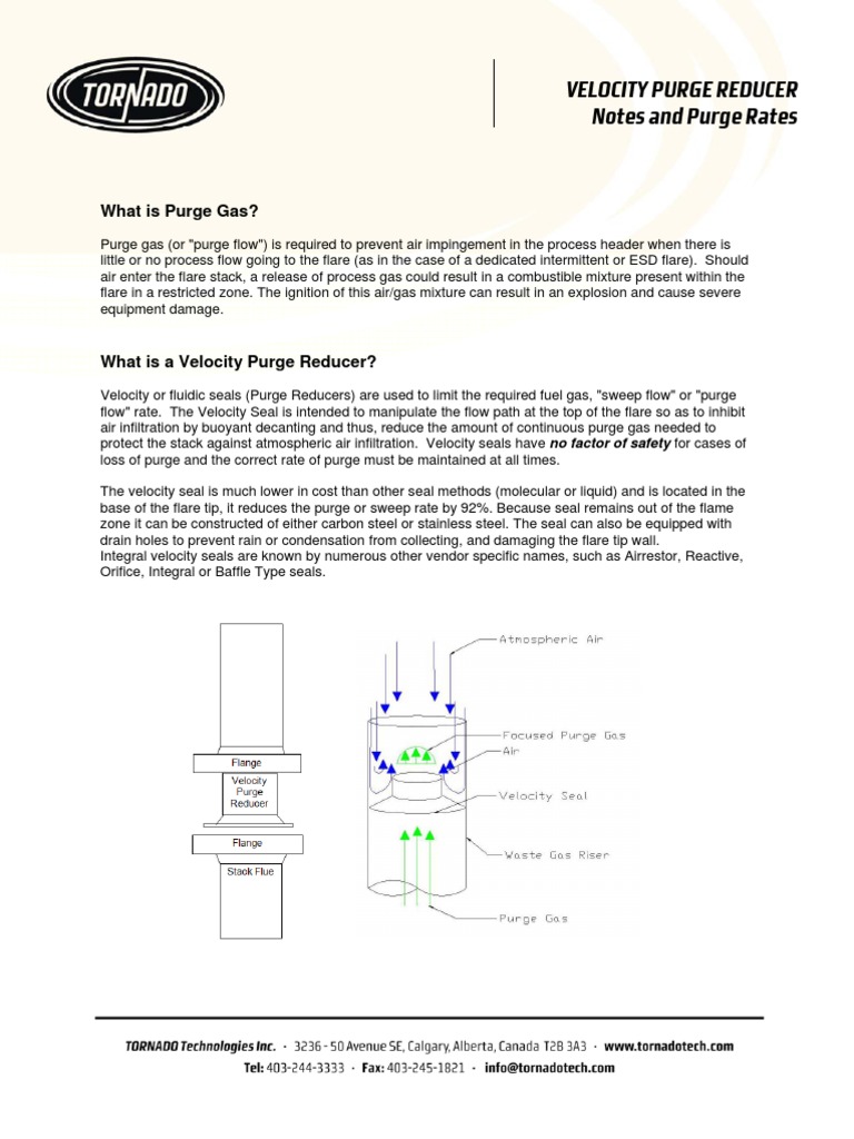 Flare Header Purge Rate Data | PDF | Chimney | Gases