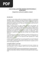 Legitima Defensa Institucional